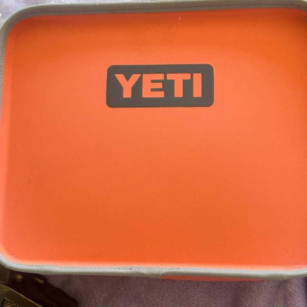YETI Orange and Gray Carry Case